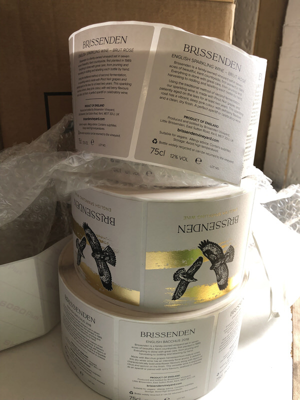 Brissenden labels on a roll-s4w-800
